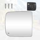 Youxmoto Towing Mirror Glass Passenger Right Side, Fit For Dodge Ram 1500 2500 3500 Truck 2009 2010 2011 2012 2013 2014 2015 2016 2017 2018 2019 2020, Heated Upper Mirror Glass;Fit 68067726AA