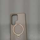 TORRAS 360 Spin Magnetic Stand for Samsung Galaxy S25 Ultra Case Beige Gold, Fit for Magsafe, Military Grade Slim Protective S25 Ultra Case with Kickstand Rotatable, Ostand Spin, Aesthetic Dune