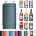 DUALIE 3 in 1 Insulated Can Cooler - 15+ Colors - Universal Size for 12 oz Cans, Slim Cans, and Bottles