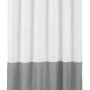 ALYVIA SPRING Waterproof Fabric Shower Curtain Liner - Soft & Light-Weight Cloth Shower Liner, 3 Bottom Magnets, Hotel Quality & Machine Washable - Standard Size 72x72, White and Grey