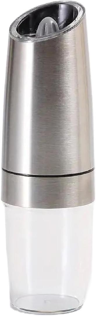 Automatic Pepper Grinder with Adjustable Coarseness | Ceramic Grinder | Materials | Large Capacity | Battery Powered | Easy Refill | One-Handed Operation | Non-Corrosive Acrylic Design