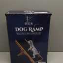 Upgraded 2025 Adjustable Dog Ramp 34.65" Foldable Pet Ramp with 5 Heights 13.621.5", Non-Slip Carpet & Leather Handle  Ramp for Bed, Couch & Sofa