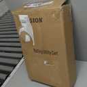 Sorgion 3 Tier Rolling Cart Organizer, Laundry Room Bathroom Organizers and Storage Office Shelves Mobile Shelving Unit Kitchen Trolley Cart with Wheels for Art, Craft, Diaper, Bedside, Snack(Black)