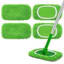 Yicotira Reusable Microfiber Mop Pads Compatible with Swiffer Sweeper- 4 Pack Dry Sweeping Cloths & Wet Mopping Cloths - Washable Wet Pads Refill for Mopping Floors (Mop is not Included)