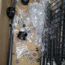 Rolling Laundry Cart with Wheels, 3-Tier Laundry Caddy Between Washer and Dryer, Heavy Duty Rolling Laundry Basket with 45L Bag for Narrow Space Laundry Room, Bathroom, Bedroom, Gray (Grey)