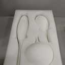 White Ceramic Vase Modern Boho Wabi-Sabi Flower Vase Set of 3 Decorative Aesthetic Vases for Centerpieces Pampas Matte Minimalist Vases for Living Room Table Shelf Home Decor Gift