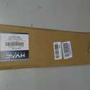 HVAC Premium 4" x 18" [Duct Opening] Flat Stamped Steel Return Air Grille - Sidewall and Ceiling - HVAC Vent Duct Cover - White [Outer Dimensions: 5.75w X 19.75"h]