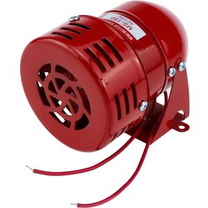 Motor Siren Red 1Pc AC 110V 114dB Industry Electric Motor Alarm Driven Siren, Horn Sound Buzzer Alarms Bell for Home, Industries, Stores and Security Alarm System