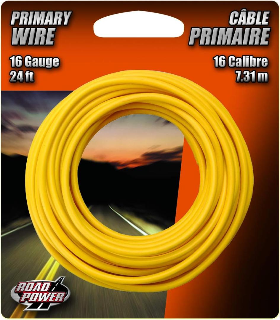 Southwire Outdoor Extension Cord, 50 Ft, 12 gauge 3 prong, Heavy Duty, SJTW Cord, Yellow, 2588 (24')