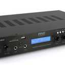 Pyle Bluetooth Home Theater Amplifier - 200 Watts into 5 Channels with Subwoofer Out, Wireless Streaming, USB/SD with MP3 player, RCA Input, FM Radio, LCD Display - PDA7BU