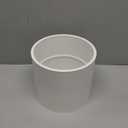 6" PVC Pipe Coupling Adapter Pipe Fittings (Socket x Socket) Contractor Pack Schedule 40 Heavy Duty 6 Inch PVC Slip Socket Connectors for DIY PVC Shelf Garden Support Structure, White