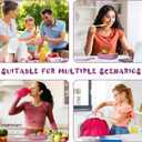 Bento Lunch Box with Kids & Children, Stackable Lunchbox Container with 3-Compartment, Durable for On-the-Go Meal, BPA-Free and Food-Safe Materials (Purple)