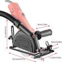 Angle Grinder Holder 45 Degree Adjustable Angle Grinder Stand Cutting Tool Accessory for 100-125 Type Angle Grinder(1 Base Bracket 1 Ruler)