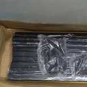 HZIU Deck Balusters 36''-1.2''-0.4'' Straight Baluster, Black Metal Deck Spindle and Stairs Railing with Screws (61, Black, 36 Inch)