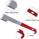 witbee 3pcs J Hook Bee Hive Tool, Bee Hive Scraper Tool, Stainless Steel Hive Scraper Tools Beekeepers Beekeeping Equipment for Scraping Your Beehive and Supplies Clean of Wax