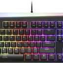 i-rocks K71M RGB Mechanical Gaming Keyboard with Media Control Knob, Switches (Red), 107 Keys w/Full NKRO, PBT Keycaps, Multimedia Hotkeys, Detachable USB-C Cable and Onboard Storage, Black