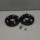 Customadeonly 5x114.3 Wheel Spacers for RSX RL CL TL Prelude CRV MDx Pilot S2000 NSX Accord Element TSx, 1 Inch (25mm) Thick Hubcentric 64.1mm Bore M12x1.5 Studs (2pcs Black) 5x4.5 Hub Centric Spacer