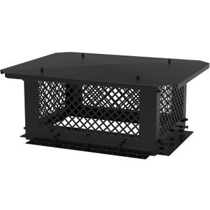 Stanbroil 14" x 19" Chimney Cap, Fireplace Chimney Cover for Outside Adjustable Bottom to Fit Existing Clay Flue Tile Sizes, Chimney Flue Rain Caps