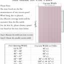 100% Blackout Door Curtains for Closets Without Doors Magnetic Accordon Door Curtain, 80 Inch Long Curtains for Doorway, 1 Panel, W45 x L80, Pink