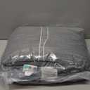 Wonderful Black Grey Comforter Set King Size Cotton Bedding Set, Yarn-Dye Weaved, Slub Textured Jacquard, Hotel Style, Geometric Raw Edge Sticker Lightweight Comforter with Pillowshams for All Season