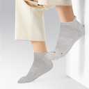 Ankle Athletic Running Sports Low Cut Socks Wicking Arch Support Tab Socks for Men and Women 6 Pairs (Gray, S)