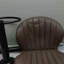 COLAMY Bar Stools Set of 2, Modern Swivel Bar Chairs, Adjustable Faux Leather Upholstered Barstools Counter Height with High Backrest for Bar, Kitchen Island, Dining Room, Brown