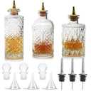 SuproBarware Bitters Bottle for Cocktails - Glass Dasher Bottles with Dash Tops, Great for Bartender, Home Bar