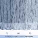 14 Pack Dusty Blue Cheesecloth Table Runner 17x108 Inch Semi Sheer Boho Gauze Cheese Cloth Fabric Table Runners, for Wedding Party Baby Shower Birthday Home Decor Garden Farmhouse
