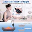 KNQZE Heated Lumbar Support Pillow for Office Chair, Car, Bed, and Recliner-Customizable Height for Personalized Comfort - Relieves Lower Back Pain and Enhances Posture