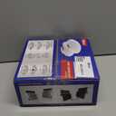 Semi Truck Hub Cap Cover - 5 Even Notched - for Front Wheel Universal Fit - 2 Pc Pack, Lip: 7/16" with pre-Installed Clips (Dome Top, Chrome)