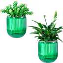 Melphoe Self Watering Pots for Indoor Plants Planter, 4.7 Inch 2 Pack Planters Self Watering Plant Pots for Flower, Houseplants, Succulent, African Violets and Cactus with Drainage