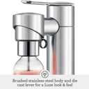 Breville BCA800BSS InFizz Fusion Sparkling Water and Beverage Carbonator, CO2 Cylinder Not Included, Brushed Stainless Steel