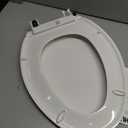 KOHLER K-4774-0 Brevia Elongated White Toilet Seat with Quick-Release Hinges And Quick-Attach Hardware For Easy Clean, White