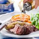 uxcell Glass Olive Oil Dispenser Bottle, 6oz/180ml Heat Resistant Vinegar Cruet Oil Container with Leakproof Pourer Spout and Scale for Kitchen Cooking