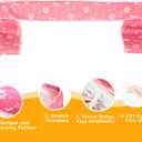 Dog Playpen Mesh Top Cover for 36" Inch Pet Playpen with 4 Panels,[ Note: Playpen Not Included] Dog Crate Cover Pet Tent Puppy Play Pen Cover, Ideal for Indoor/Outdoor Use. (Pink)