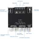 Bluetooth Power Amplifier Board with Subwoofer 2.1 Channel 50W x 2+100W DC 12V-24V Audio Power Amplifier Module for DIY Bluetooth Audio and Store Home Theater with Treble and Bass Control