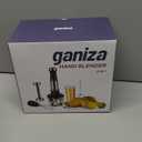 Ganiza Immersion Blender 5 in 1 Hand Blender Max 1000W Heavy Duty Motor, 16 Speed Mode Handheld Blender Stainless Steel Blade With 800ml Mixing Beaker, 600ml Chopper, Whisk and Milk Frother