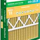 Filterbuy 20x25x5 Air Filter MERV 11 Superior Pet & Allergy Defense (1-Pack), Pleated HVAC AC Furnace Filters for Honeywell FC100A1037, Lennox X6673, and More (Actual Size: 19.88 x 24.75 x 4.38)