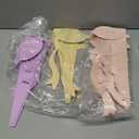 Flower Bag Accessories 15 Pcs Single Flower Sleeve Bulk with   Wrapping Paper Big Bouquet Box for Valentines Mother's Day Wedding Arrangement(Pink, Yellow, Purple)