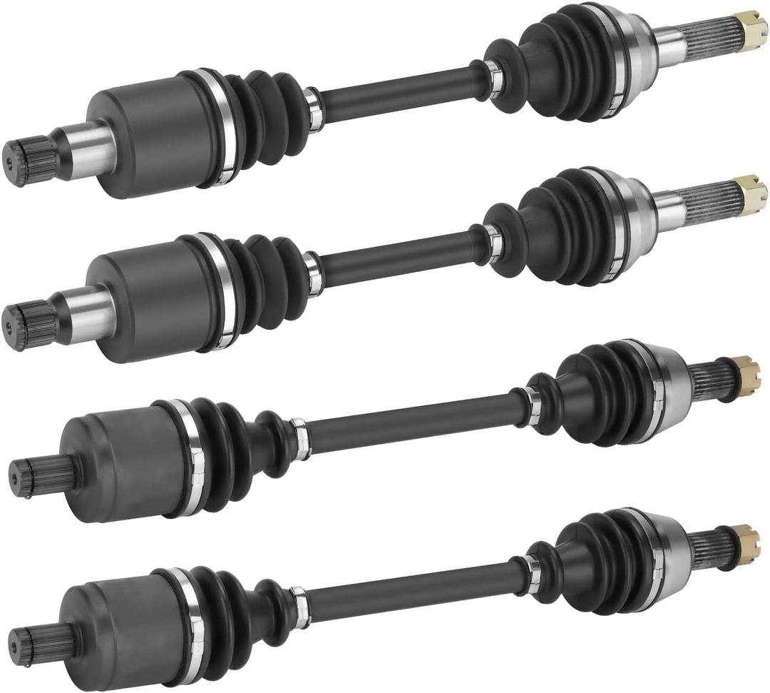 Youxmoto 2 Front+2 Rear CV Axle Full Set Fit for Polaris RZR 800-2008 2009 2010 2011 2012 2013; 4340 Chromoly Steel Drive Half Shaft, For 1332444, 1332672, NOT FITS RZR S 800, RZR 4 800!!!