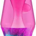 Pink and Tie Dye Spiral Lava Lamp | 14.5" Inches Tall | Aluminum Base and Cap with 25W Bulb Included | Classic/Vintage Liquid Motion Lamps | Multi-Colored Dynamic Blob Effects