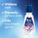 Crest 3D White Glamorous White Alcohol Free Multi-Care Whitening Mouthwash, Hydrogen Peroxide Mouthwash, Arctic Mint, 16 fl oz (473 mL) - Pack of 4, Crest Mouthwash