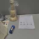 Classical Tiffany European Style Table Lamp Fabric Drum Shade and Gold Base American Decor Classic Bedside Desk Nightstand Table Lamp for Bedroom Living Room