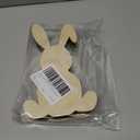 10PCS Wooden Bunny Cutouts,8.84 Inch Unfinished Easter Bunny Slices Craft DIY Rabbit Ornament for Painting Easter Party Table Centerpiece