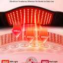Medisana Red Light Therapy for Body, Upgraded 3-in-1 Cordless Red Light Therapy Belt with 3-Mode Red Light, Vibration Massage & Heating, Wearable 660nm/850nm Infrared Red Light Thearpy for Back Pain