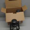 2-Pack Vintage LED Lanterns with Moving Flame Flickering- 9.5" Decorative Flameless Battery Operated Lamps with Timer for Outdoor Garden, Patio & Indoor Decor - Bronze