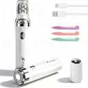 Epilator for Women, 2 in 1 Epilators Hair Remover for Women with LED Light, Smooth Hair Removal USB Rechargeable, Portable Electric Painless Shaver for Face, Lip, Chin, Leg, Arms, Bikini