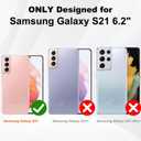 2 x Fiyart Designed for Samsung Galaxy S21 Case,Compatible with MagSafe Love Heart Plating Camera Protection Clear Glitter Magnetic for Women Girls Shockproof Phone Cover Bumper 6.1"-Gold