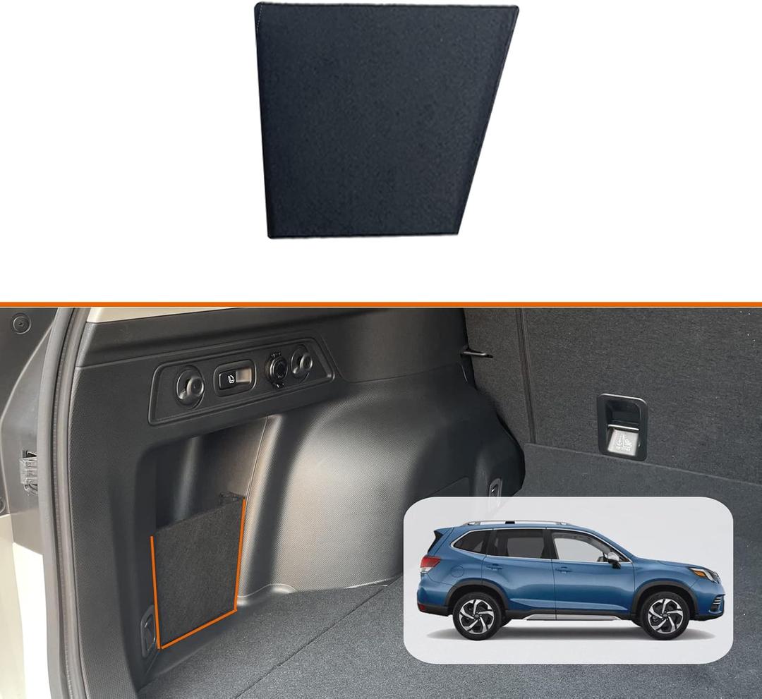 Subaru Forester Trunk Upgrade, Trunk Organizer Pocket, Trunk Storage Fiberboard Panel for Subaru Forester 2019 2020 2021 2022 2023 2024, Trunk Driver's side only, 1pc