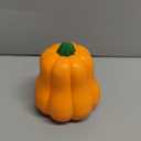 Large Dog Chew Toy with Squeaker, Tough TPR Pumpkin Toy for Strong Chewers (40 lbs+), Textured Dental Ridges, Interactive Indoor & Outdoor Fetch Toy